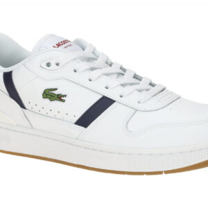 Lacoste 48SMA0094_407 T-CLIP SET Herren Court Sneakers in Wei?/Navy/Rot