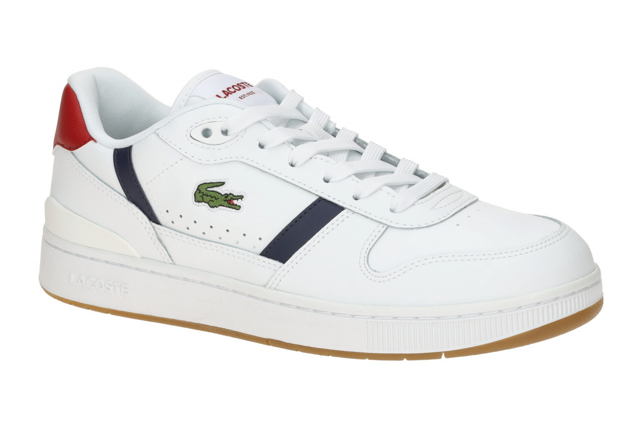 Lacoste 48SMA0094_407 T-CLIP SET Herren Court Sneakers in Wei?/Navy/Rot 1 Lacoste 48SMA0094_407 T-CLIP SET Herren Court Sneakers in Wei?/Navy/Rot