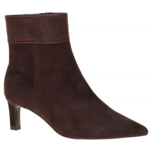 Peter Kaiser Damen Stiefeletten 9-75338-47-329 DK Brown Echtleder Velour Absa...