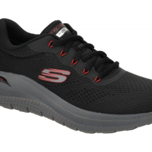 Skechers 232700 BKRD ARCH FIT 2.0 Herrenschuhe Schwarz/Rot Textil VEGAN Masch...
