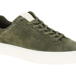 Tommy Hilfiger FM0573 RBN Herren Sneakers army green Suede Cupsole flexibel &...