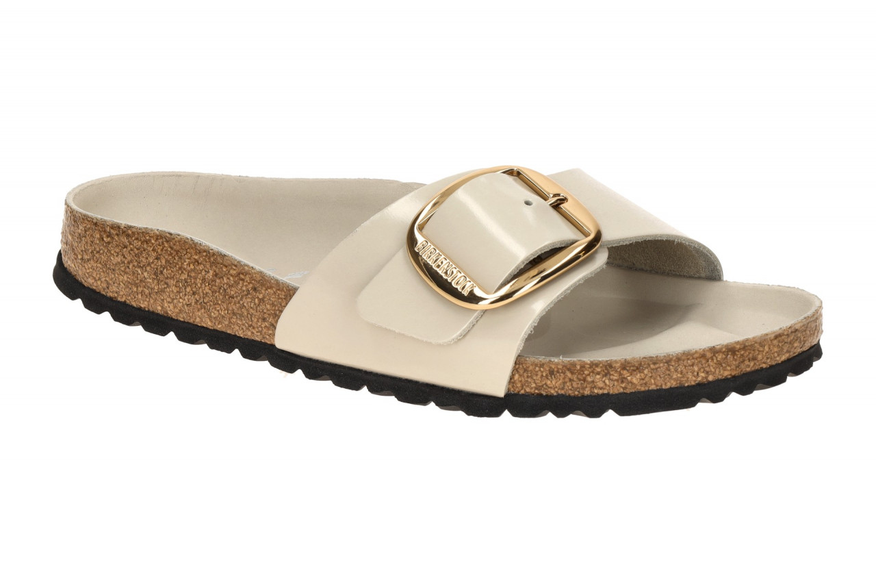 Birkenstock 1031823 Madrid Big Buckle Damen Pantoletten Hellgrau Gold Echtleder 1 Birkenstock 1031823 Madrid Big Buckle Damen Pantoletten Hellgrau Gold Echtleder