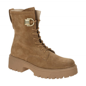 Gabor 71.761.14 Schn?r Boots Braun Lion Gold Matt Dreamvelour Textil Fu?bett