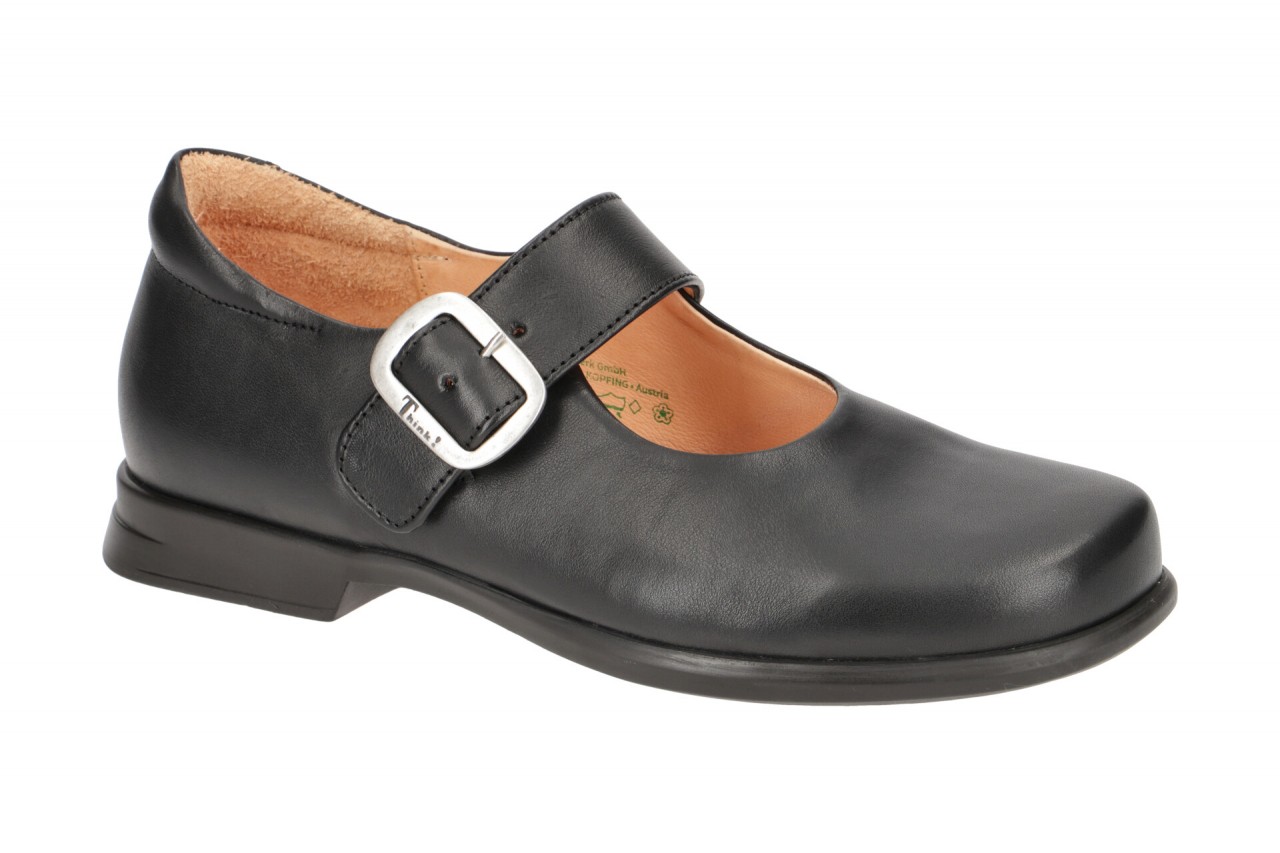 Think PENSA_D Schwarz Echtleder Slipper Mary-Jane Damenschuhe bequem G-Weite 1 Think PENSA_D Schwarz Echtleder Slipper Mary-Jane Damenschuhe bequem G-Weite