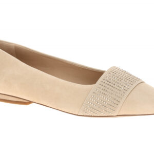 Peter Kaiser Damen Ballerinas 9-72120-46 Beige Sand Glitzer Echtleder Synthet...