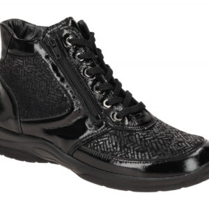 Waldl?ufer 312H82 Damen Stiefeletten Schwarz - bequeme OrthoTritt Schuhe