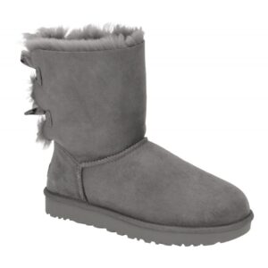 UGG 1016225 GREY BAILEY BOW II Damen Winterstiefel grau Lammfell Water-Resistant