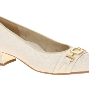 ara Damenschuhe Pumps 12-35832 05 NIZZA 2.0 creme-wei? Gold Glanz