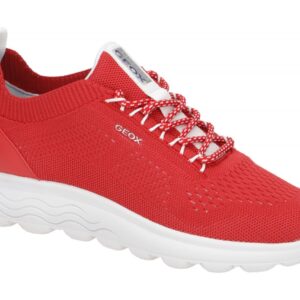 Geox Damenschuhe D15NUA 0006K C7000 SPHERICA Halbschuhe Sneaker rot + wei? mi...