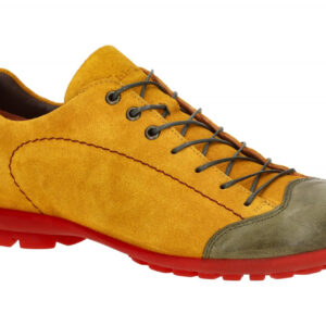 Think 55 - Herren Halbschuhe Gelb safran/kombi, anatomisches Fu?bett, Gummisohle