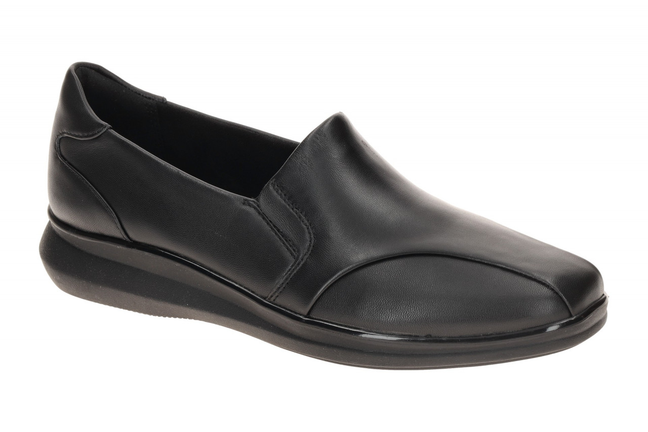 Clarks 26182968 4 Lynell Edge Damen Slipper Schwarz Leder Comfort Fu?bett 1 Clarks 26182968 4 Lynell Edge Damen Slipper Schwarz Leder Comfort Fu?bett