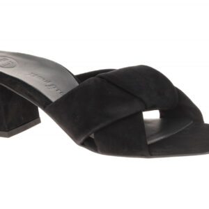Paul Green Damen Pantoletten 6127-020 Schwarz Echtleder Blockabsatz