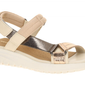 Geox Damen Sandale D65BSD FLEXTRIDE S - rose/papyrus/dk beige - Wasserdicht +...