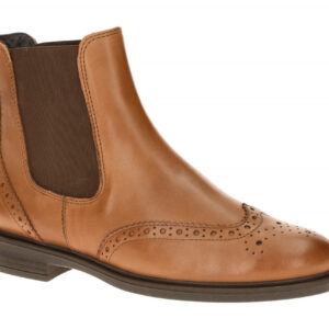 Paul Green Damen Stiefeletten 8070-050 PG 8070 Braun Cognac Budapester Blocka...