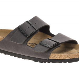 Birkenstock 1032023 Arizona BS Damen Pantoletten Grau - bequemes Kork-Latex-F...