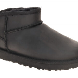 UGG 1174210 BLK Classic Ultra Mini LTHR Damen Winterstiefel Schwarz