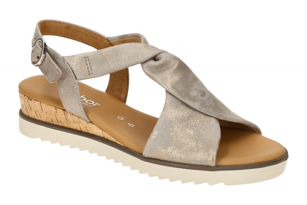 Gabor 82.751.95 Damen Sandalette - Riemchen Sandalen grau muschel Comfort Kei... 1 Gabor 82.751.95 Damen Sandalette - Riemchen Sandalen grau muschel Comfort Kei...