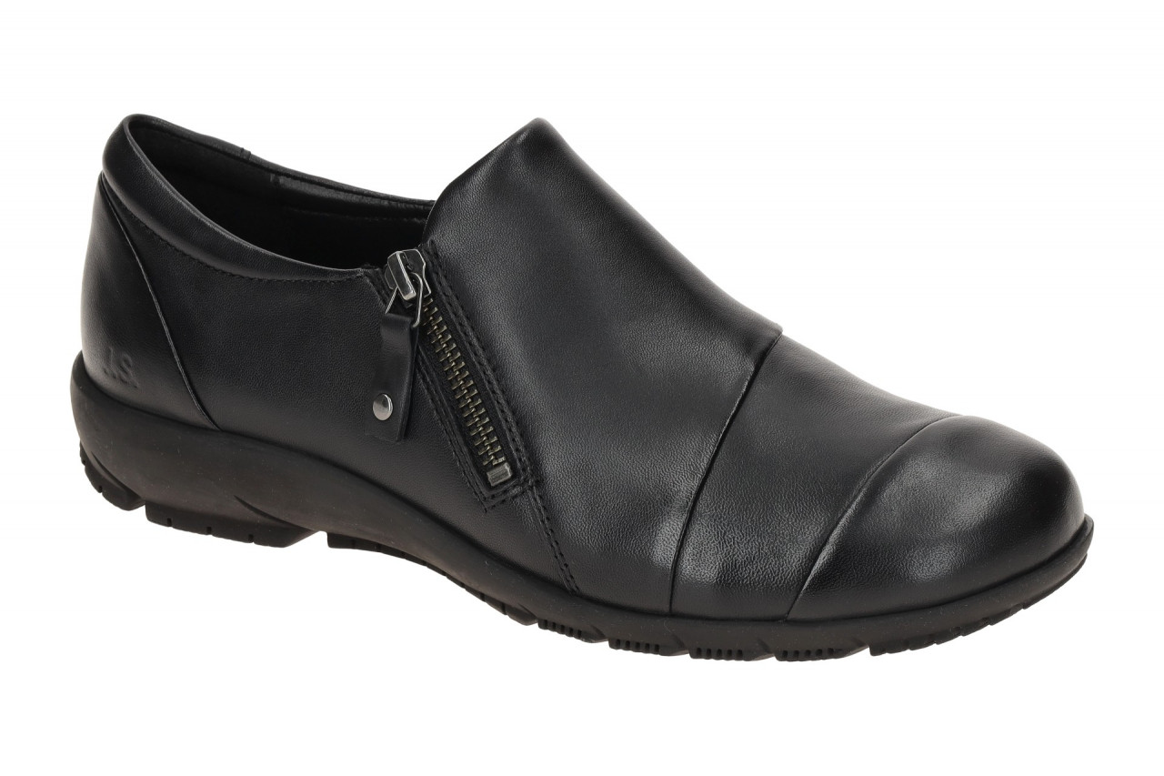 Josef Seibel Damen Slipper Charlotte 19 Schwarz Echtleder Keilabsatz - G-Weite 1 Josef Seibel Damen Slipper Charlotte 19 Schwarz Echtleder Keilabsatz - G-Weite