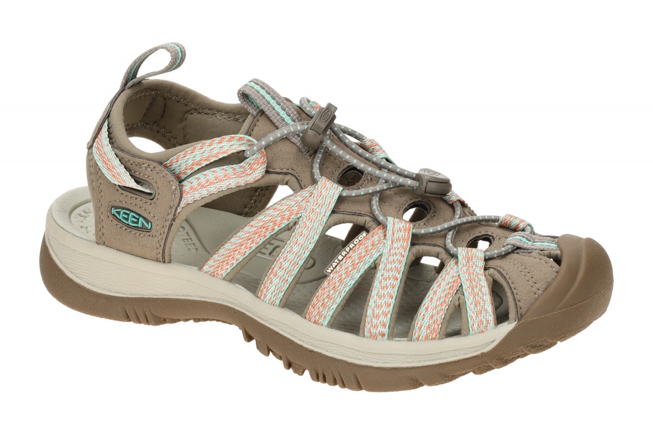 Keen Whisper_D 1022810 Damen Sandale Outdoor Trekking Sandaletten taupe/coral 1 Keen Whisper_D 1022810 Damen Sandale Outdoor Trekking Sandaletten taupe/coral