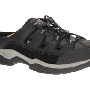 camel active BUD TWO 57BTA09-302100 Herren Pantoletten schwarz Fettleder hera...