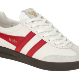 Gola CLB743WR Cyclone Leather Damen Sneaker wei?/rot/rosa/dunkelgrau