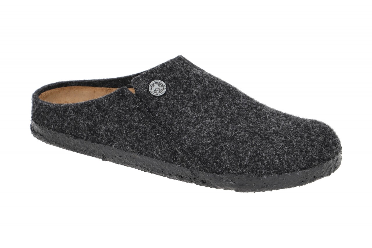 Birkenstock 1014932 ZERMATT RIVET Damen Pantoletten Grau anthracite - Filz, E... 1 Birkenstock 1014932 ZERMATT RIVET Damen Pantoletten Grau anthracite - Filz, E...