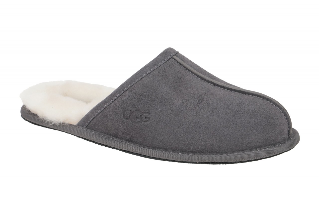 UGG 1101111 DGRY Scuff Herren Pantoletten Hausschuhe in Dark Grey Nubuck Woll... 1 UGG 1101111 DGRY Scuff Herren Pantoletten Hausschuhe in Dark Grey Nubuck Woll...
