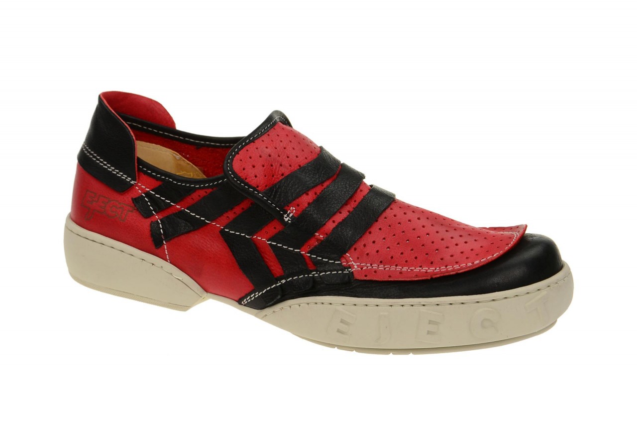 Eject 17641 Eden Herren Slipper Halbschuhe Schwarz Rot Gummisohle 1 Eject 17641 Eden Herren Slipper Halbschuhe Schwarz Rot Gummisohle