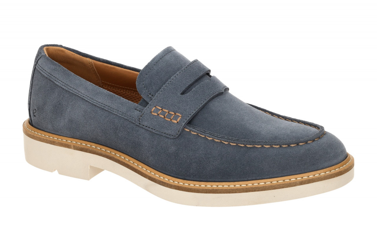 Ecco 525654 Metropole London Men's Loafer Blau Ombre - Elegante Slipper mit D... 1 Ecco 525654 Metropole London Men's Loafer Blau Ombre - Elegante Slipper mit D...
