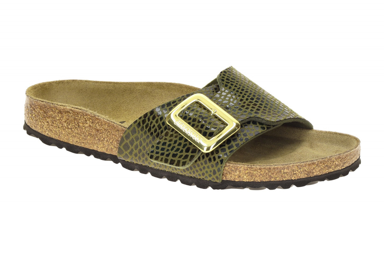 Birkenstock Damen Pantoletten 1030320 Catalina Cushion Buckle Gr?n Snake Sage 1 Birkenstock Damen Pantoletten 1030320 Catalina Cushion Buckle Gr?n Snake Sage