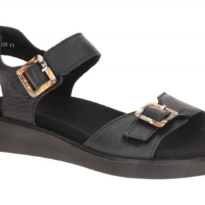 ara 12-21402 11 MADEIRA-S Damen Sandale Schwarz mit Marmor-Schnallen