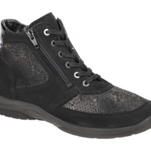 Waldl?ufer 312H82 HESNA Damen Stiefeletten schwarz - bequem & extra weit
