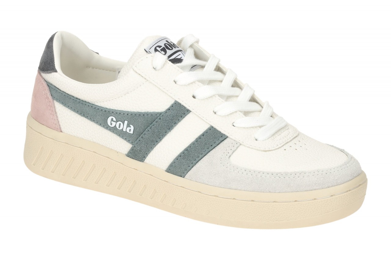 Gola CLA415AG Grand Slam Trident Damen Sneaker Wei? Leder 2,5cm Plateau 1 Gola CLA415AG Grand Slam Trident Damen Sneaker Wei? Leder 2,5cm Plateau