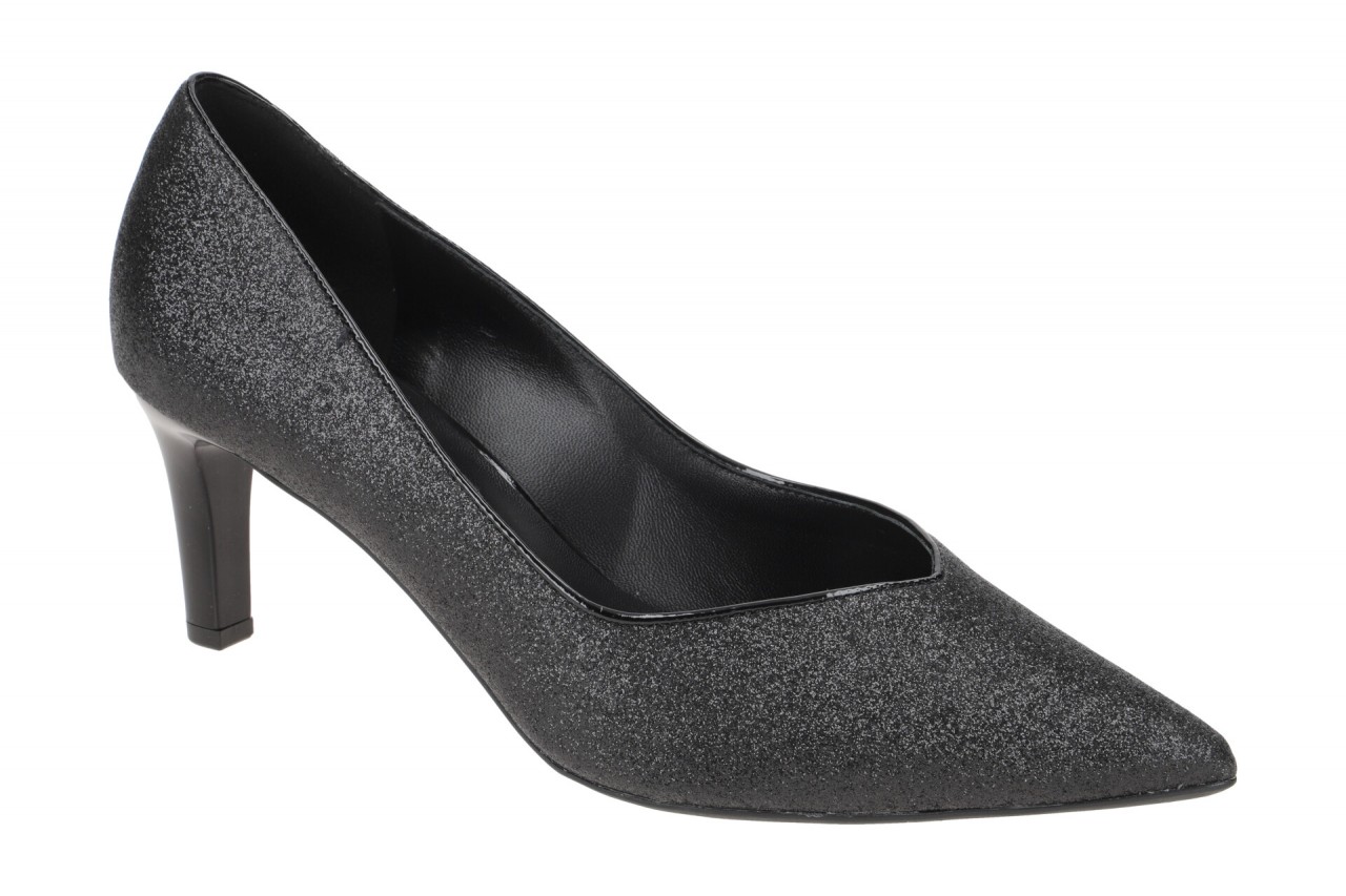 H?gl 6748 Schwarz Glitzer Pumps TIARA Echtleder Absatz 6cm 1 H?gl 6748 Schwarz Glitzer Pumps TIARA Echtleder Absatz 6cm