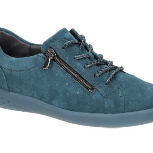 Waldl?ufer 947001 H-Cloe Damen Schn?r-Halbschuhe Blau Lago/Silber Bequem Extr...