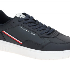 Tommy Hilfiger FM05631 DW5 Herren Sneakers - Blau Desert Sky - Glattleder/Syn...