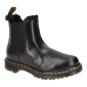 Dr. Martens 2976 LEONORE Chelsea-Boots Schwarz/Grau Warmfutter Blockabsatz