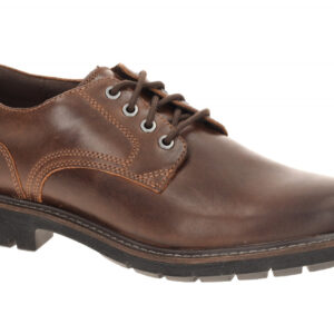 Clarks 26173436 7 BATCOMBE TIE Herren Schn?rschuhe Braun - dark tan Echtleder