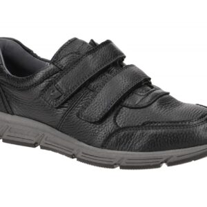 Waldl?ufer Herrenschuhe Modell HASLO 323304 Schwarz?Klettverschluss ?Extra Weit