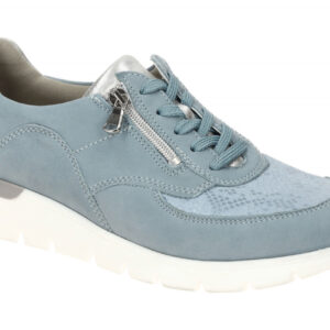Waldl?ufer 626K02 K-RAMONA Damen Halbschuhe Sky/Argento bequeme Schn?rschuhe
