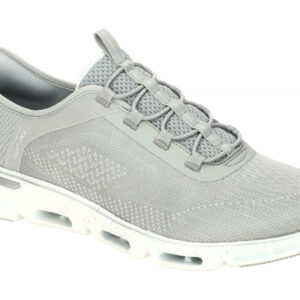 Skechers 104610 GRY GLIDE STEP GRATIFY - PACE Damenschuhe Sport Slipper Grau