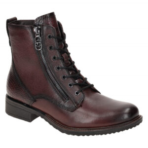 Tamaris 1-25211-43 Damen Stiefeletten bordeaux Lace Up Boots Gummisohle