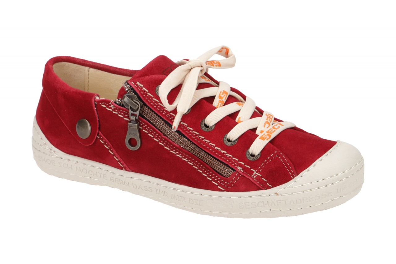 Eject 13001.011 DASS Damenschuhe - Rot Red Echtleder Gummisohle Schn?rung 1 Eject 13001.011 DASS Damenschuhe - Rot Red Echtleder Gummisohle Schn?rung
