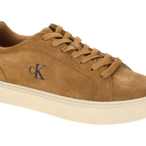 Calvin Klein Herren Sneaker YM01434 0GG Braun Cashew/Brown Out Runde Schuhfor...