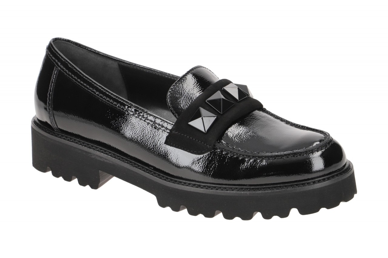 Gabor 35.243.97 Damen Slipper schwarz Lackleder Plateau 2cm 1 Gabor 35.243.97 Damen Slipper schwarz Lackleder Plateau 2cm
