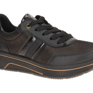 ara 12-27553 SAPPORO 3.0 Halbschuhe - Schwarz/Bronze, Extra Weit, High Soft C...