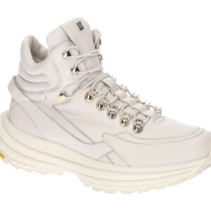 H?gl 3330-10 1200 Damen Hi Cut Plateau Sneaker in cream-wei? mit Warmfutter