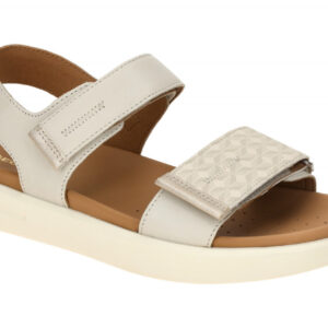 Geox D45PAE 04304 C5322 Damen Sandale - Grau lt sand - Atmungsaktiv und wasse...