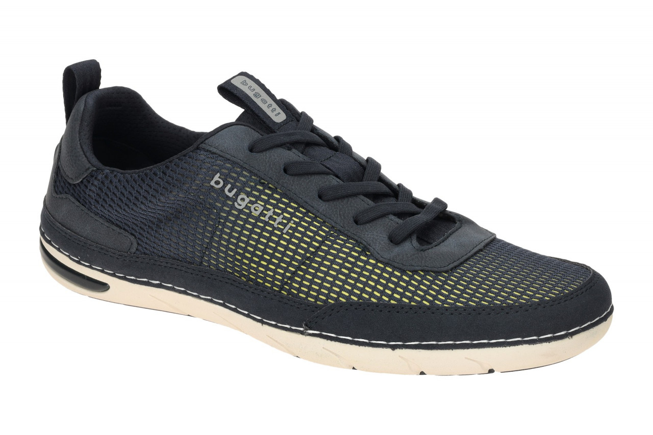 Bugatti 321-ASG04-6900 Glenans Herren Sneaker Dunkelblau + Neon Gelb 1 Bugatti 321-ASG04-6900 Glenans Herren Sneaker Dunkelblau + Neon Gelb