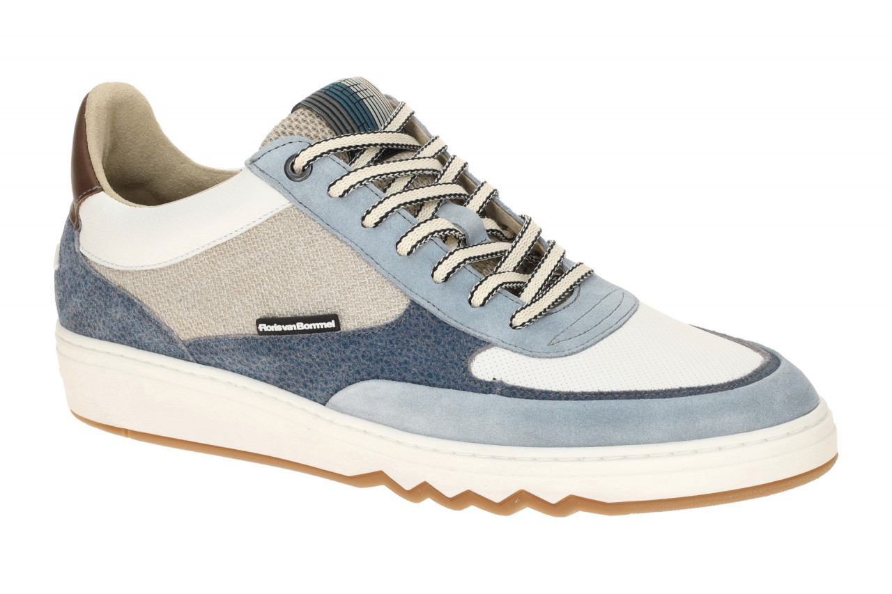 Floris van Bommel FvB 10143 Sportliche Halbschuhe Light Blue Echtleder Schn?r... 1 Floris van Bommel FvB 10143 Sportliche Halbschuhe Light Blue Echtleder Schn?r...
